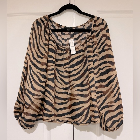 J.Crew new with tags size large drapery top - Picture 3 of 8